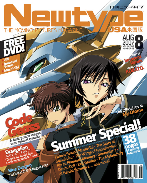 Newtype Usa Features The Hit Show Code Geass Anime News Network