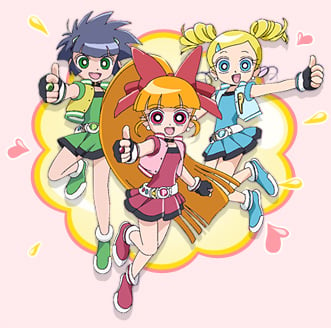 Tokyo Otaku Mode - Powerpuff Girls but it's 90's anime 💙💖💚 --  Illustration by @hanavbara | Facebook