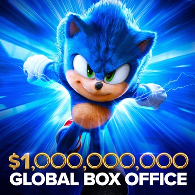 Live-Action Sonic the Hedgehog 3 Film Drops to #2 in U.S. Box Office; Film Franchise Reaches US$1 Billion Worldwide