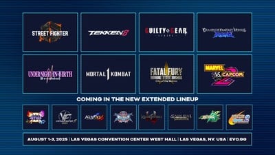 EVO Fighting Game Tournament Reveals Full Lineup for Las Vegas Event in August