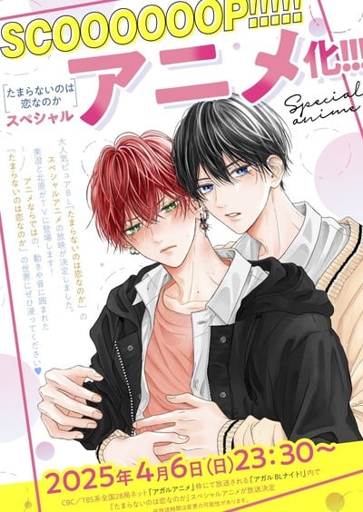 A Love Too Captivating BL Manga Gets Anime Special on April 6