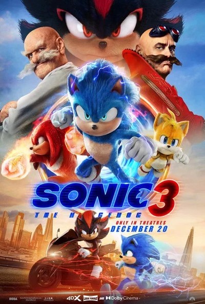 Live-Action Sonic the Hedgehog 3 Film Opens at #1 in U.S. Box Office