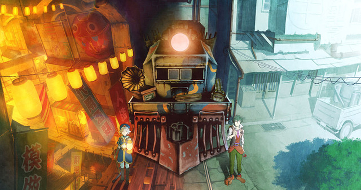 Live wallpaper Anime girl and train at sunrise DOWNLOAD