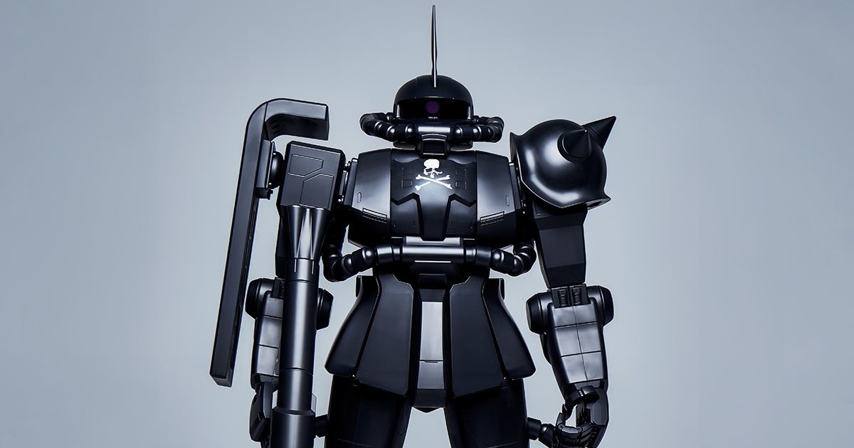 Char's Giant Zaku Mobile Suit Model Gets Sleek Black Design