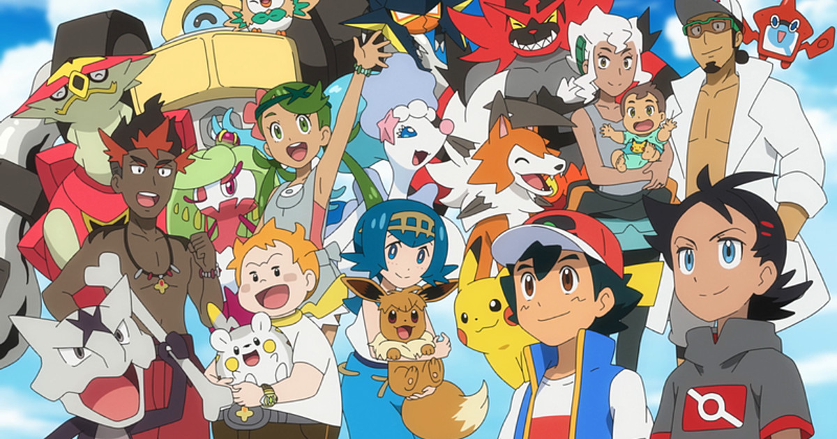 Ash's team from the final arc of the Pokémon Journeys anime is
