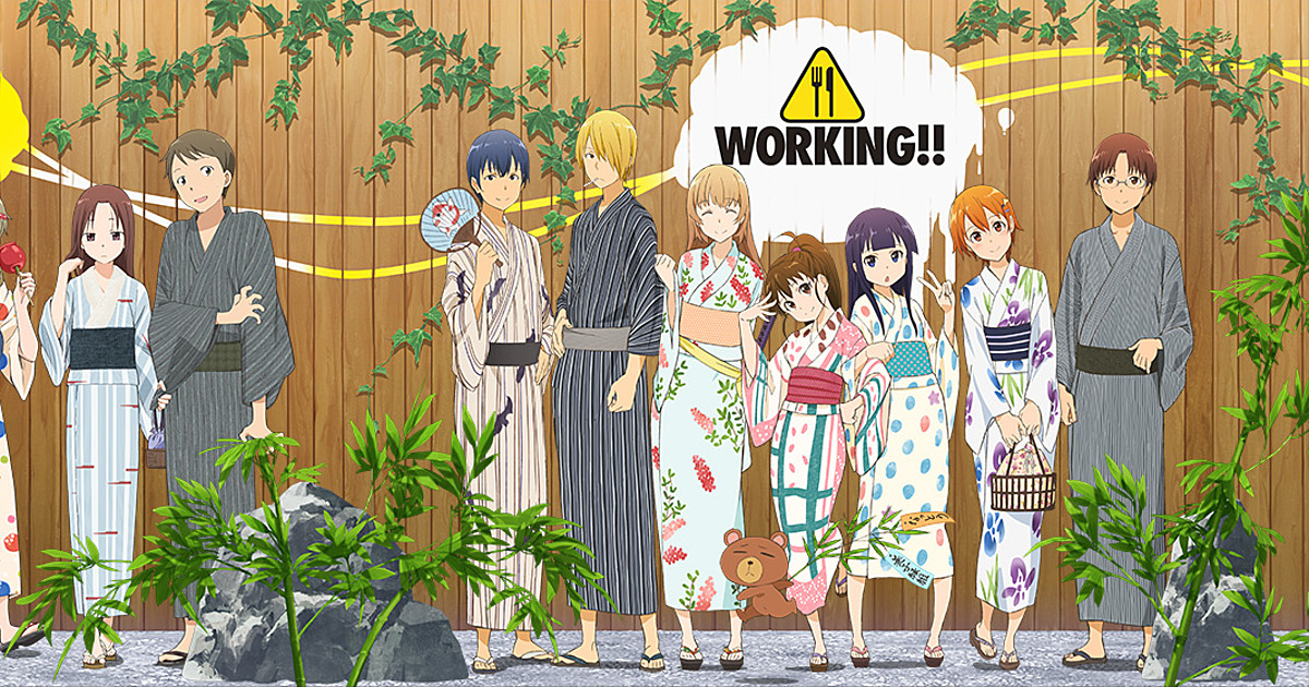 Working!! (Wagnaria) | Saito, Souma, and Yachiyo | Anime, Anime images,  Awesome anime