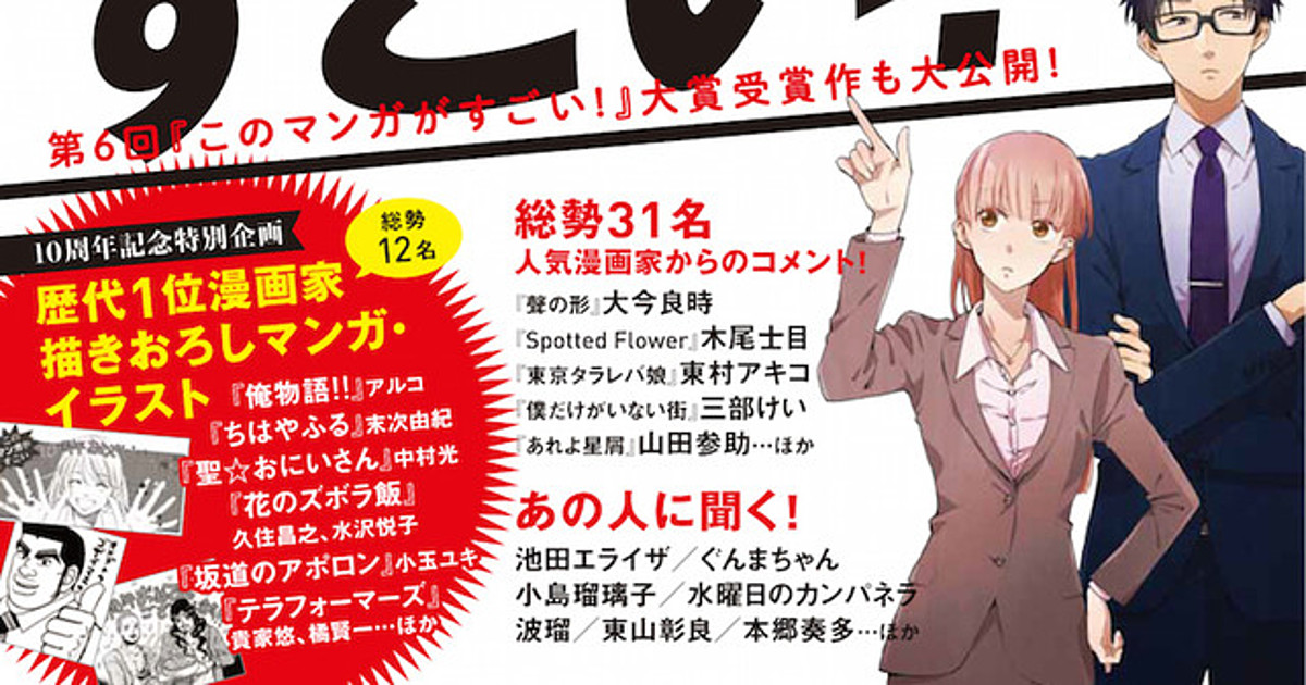 Kono Manga Ga Sugoi Reveals 16 S Series Ranking For Female Readers News Anime News Network