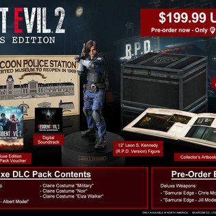 Capcom Reveals Collector's Edition for Resident Evil 2 Remake Game ...