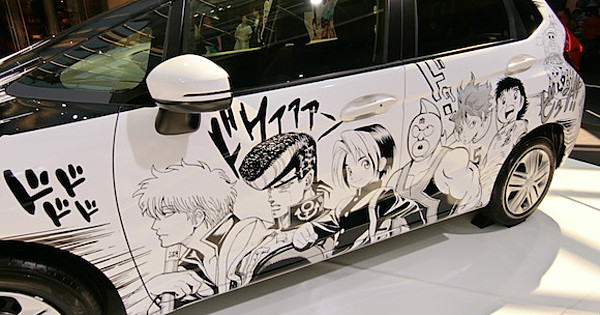JoJo's Bizarre Adventure, One Piece Jump Off the Pages onto Honda Fit