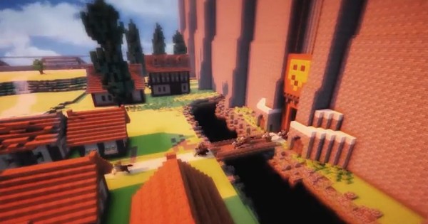 I built Shiganshina 1:1 in Minecraft! : r/ShingekiNoKyojin