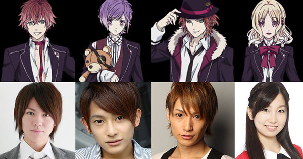 Diabolik Lovers Stage Play Casts Ayato, Kanato, Laito, Yui