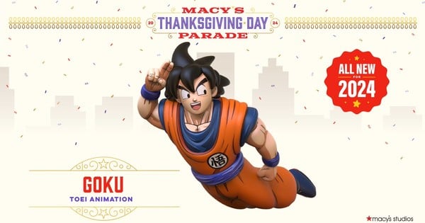 Goku Gets Unique Waft for 98th Macy's Thanksgiving Day Parade thumbnail