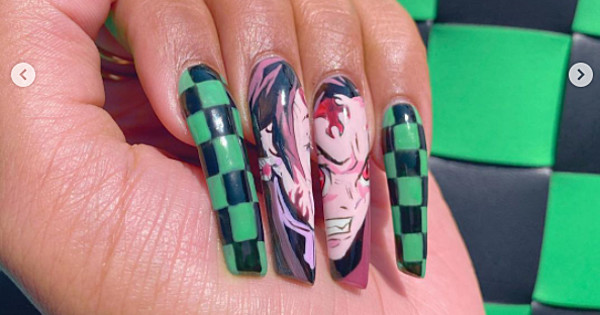 Melody Jacob: The best anime nail art for Halloween.