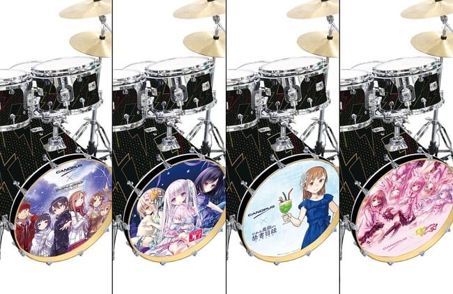 Dengeki Bunko's 25th Anniversary Drum Sets Feature 4 Popular Light ...