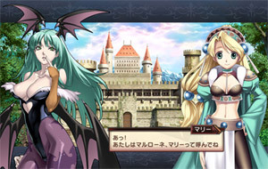 Left: Morrigan. Right: Marie. Everywhere: cleavage.