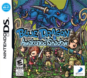 It's blue DRAGON QUEST, with the ‘blue’ part in tiny, tiny print.