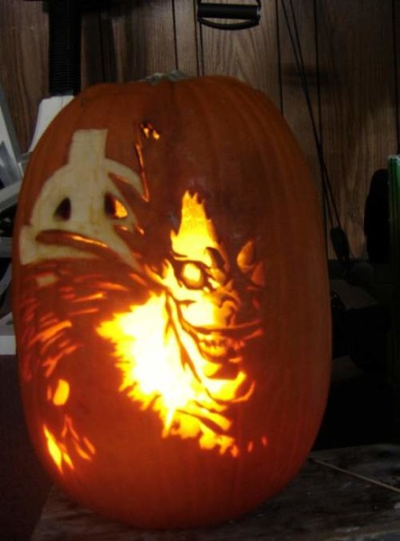 Anime pumpkin carving  quick  simple  AidaJamilaMUA  YouTube