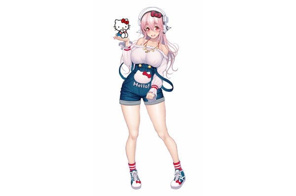 super sonico cat figure