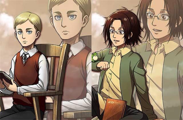 See What Attack on Titan's Hange and Erwin Looked Like As Kids ...