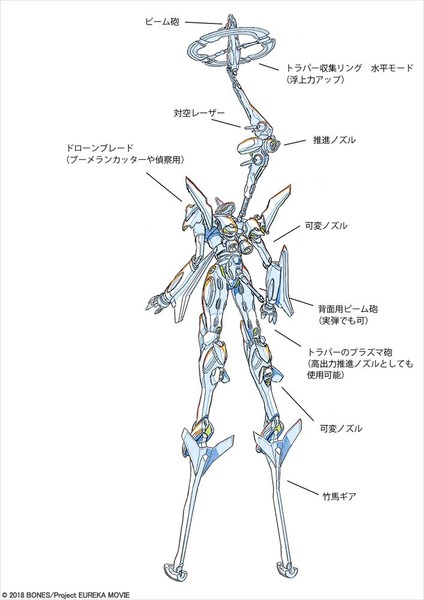 Shoji Kawamori Designs Eureka Seven's Largest Nirvash for 2nd Film ...