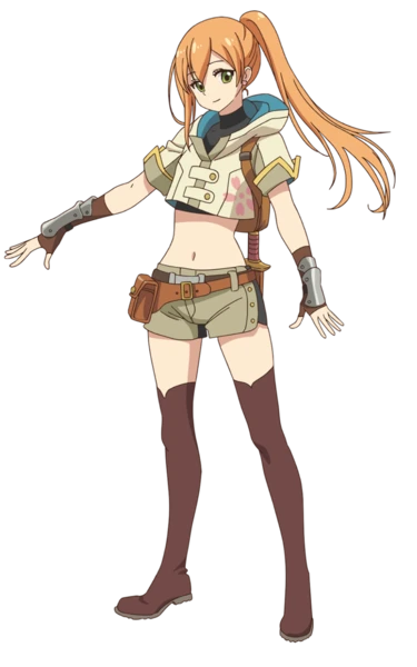 The Unaware Atelier Master anime's character visual for Sina