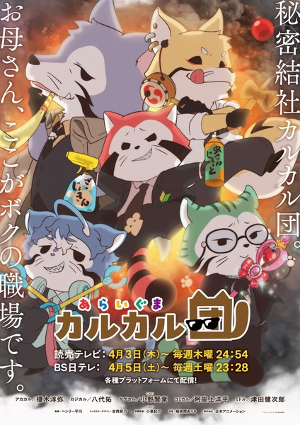 3rd visual for Araiguma Calcal-dan anime