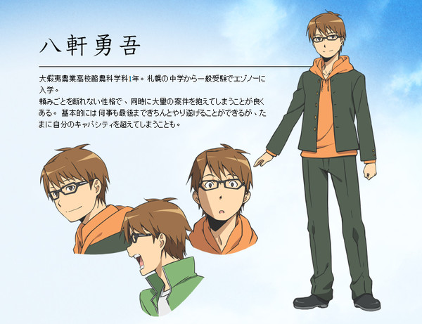 Silver Spoon Anime S Character Designs More Staff Revealed Interest Anime News Network